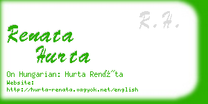 renata hurta business card